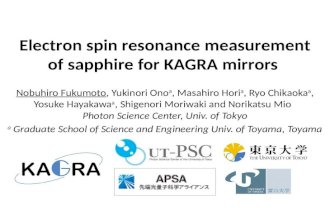 Electron spin resonance measurement of sapphire for KAGRA  mirrors