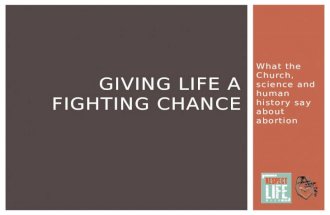 Giving life a fighting chance