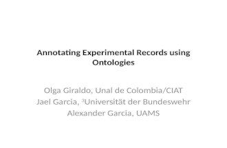 Annotating Experimental Records using Ontologies