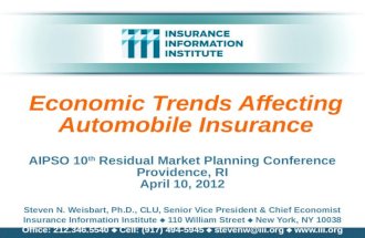 Economic Trends Affecting Automobile Insurance