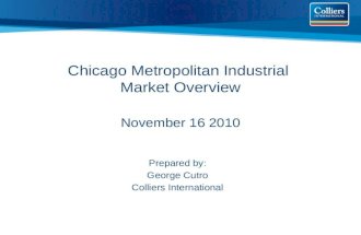 Chicago Metropolitan Industrial  Market Overview November 16 2010