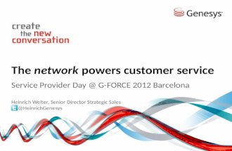 The  network  powers customer service