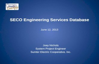 SECO Engineering Services Database June 12, 2013