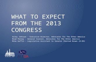 What to expect from the 2013 Congress