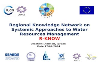 Regional Knowledge Network on Systemic Approaches to Water Resources  Management R-KNOW