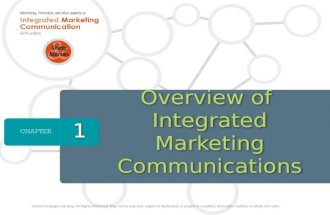 Overview of  Integrated Marketing Communications