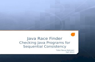 Java Race Finder Checking Java Programs for Sequential Consistency