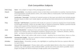 Club Competition Subjects