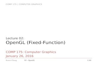 Lecture 02: OpenGL (Fixed-Function)