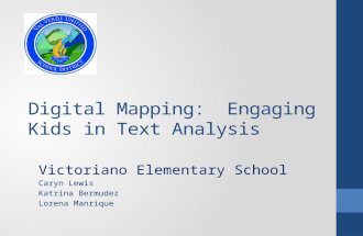 Digital Mapping:  Engaging  Kids in Text Analysis