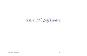 Part IV: Software