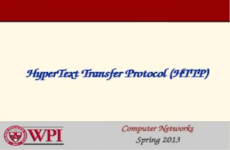 HyperText  Transfer Protocol (HTTP)