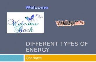 Different Types Of Energy