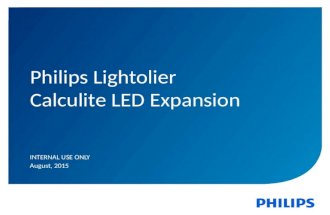 The Calculite Story Always moving forward . Philips  Lightolier's  Calculite product line has been the choice of designers for