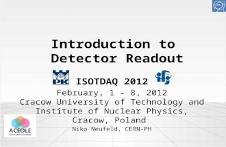 Introduction to  Detector Readout