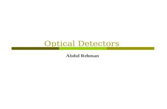 Optical Detectors