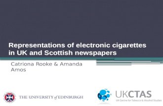 Representations of electronic cigarettes in UK and Scottish newspapers