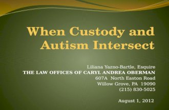 When Custody and Autism Intersect