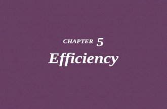 CHAPTER  5 Efficiency