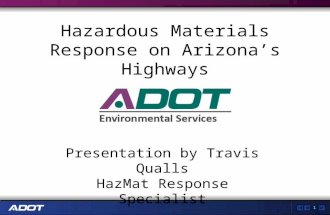 Hazardous Materials Response on Arizona’s Highways