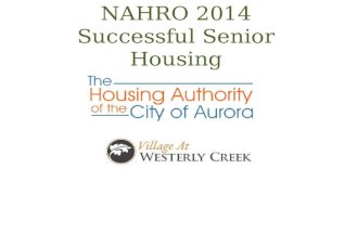 NAHRO 2014 Successful Senior Housing