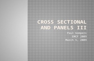 Cross sectional and panels III