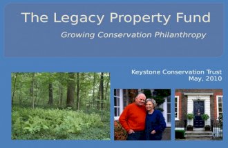 The Legacy Property Fund Growing Conservation Philanthropy