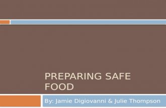 Preparing Safe Food