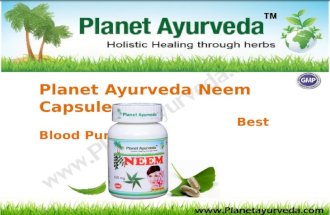 Planet Ayurveda Neem Capsules  Best Blood Purifier