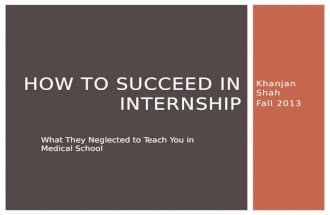 How to succeed in internship