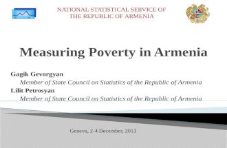 Measuring Poverty in Armenia