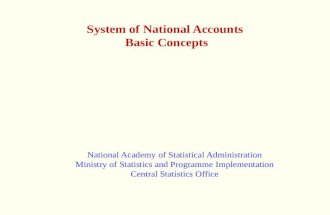 System of National Accounts  Basic Concepts