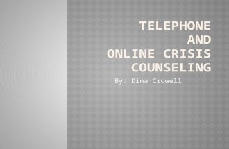 Telephone and Online Crisis Counseling