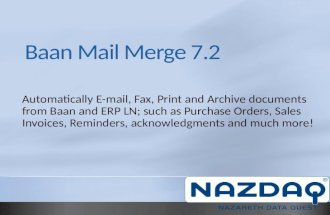 Baan Mail Merge 7.2