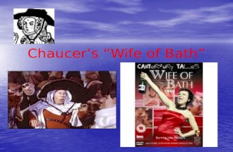 Chaucer’s “Wife of Bath”
