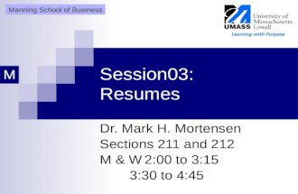 Session03: Resumes