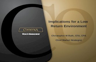 Implications for a Low  Return Environment Christopher M Ruth, CFA, CPA Chief Market Strategist