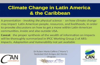 Climate Change  in  Latin America &  the Caribbean