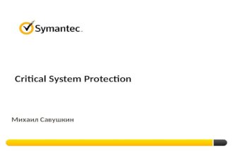 Critical System Protection