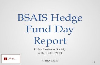BSAIS Hedge Fund Day Report
