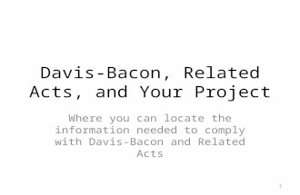 Davis-Bacon, Related Acts, and Your Project