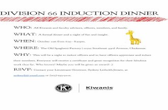 Division 66 Induction Dinner