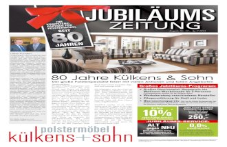 Jubiläumszeitung 80 Jahre Külkens & Sohn