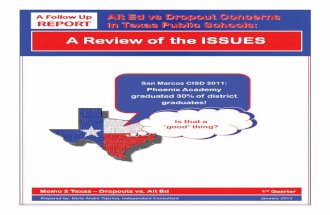 sWs - 01 Memo-2-Texas: AlternativeEducation vs. Dropouts