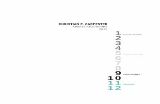 Christian P. Carpenter Abbreviated Works