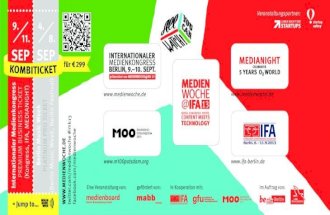 Postkarte Internationaler Medienkongress / Berlin Music Week