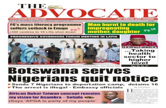 Botswana serves Nigerians quit notice