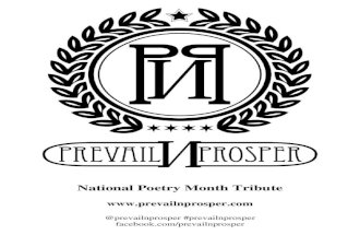 Prevail N Prosper National Poetry Month Tribute