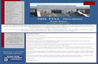 HHS PTSA - Winter Newsletter 2013