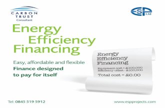 ESP Energy Efficiency financing